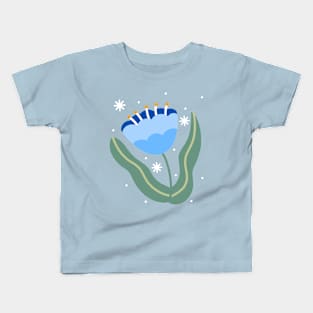 Blue Flower Kids T-Shirt